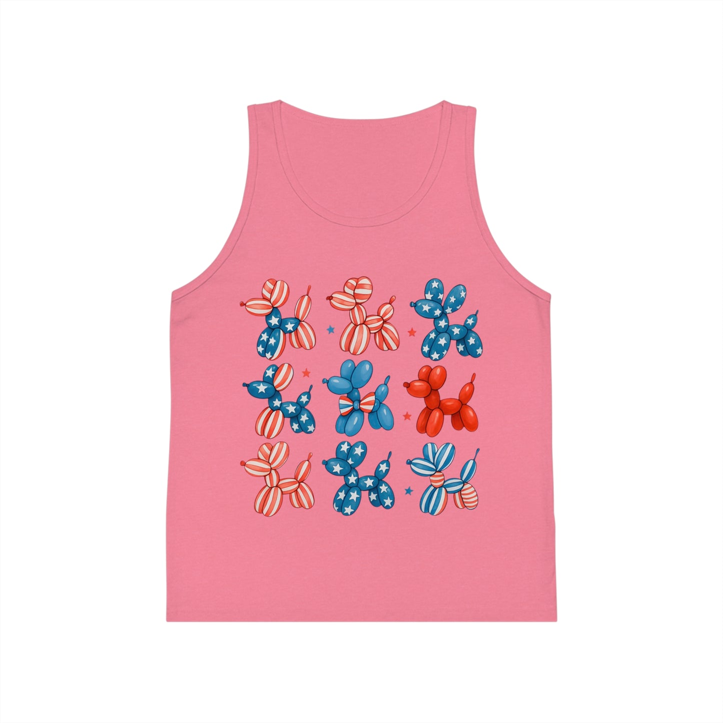 Patriotic Dog Kid's Jersey Tank Top