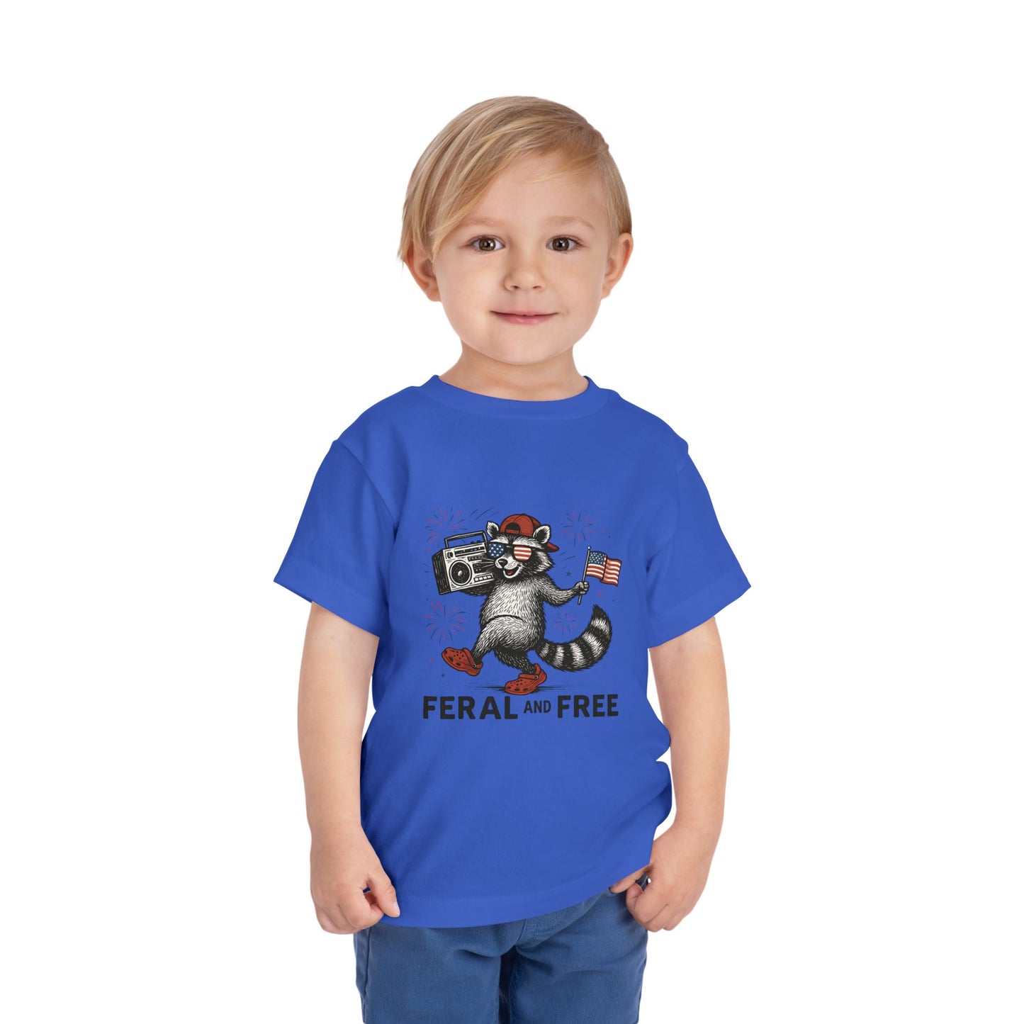 Free and Feral Toddler Short Sleeve Tee