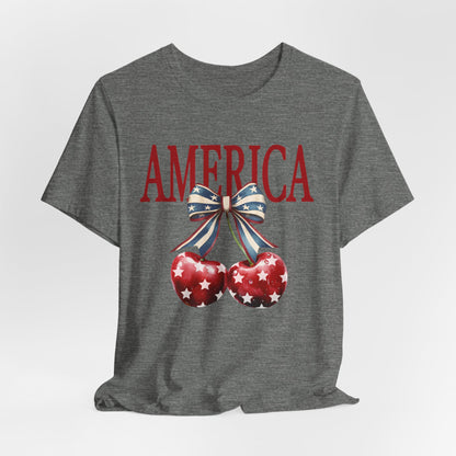 America Cherry Short Sleeve Tee