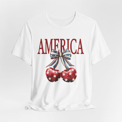 America Cherry Short Sleeve Tee