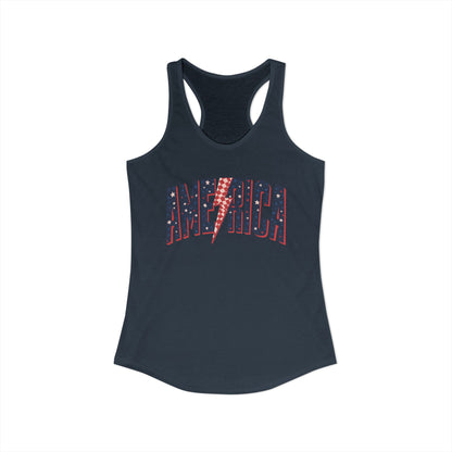 America Women's Ideal Racerback Tank