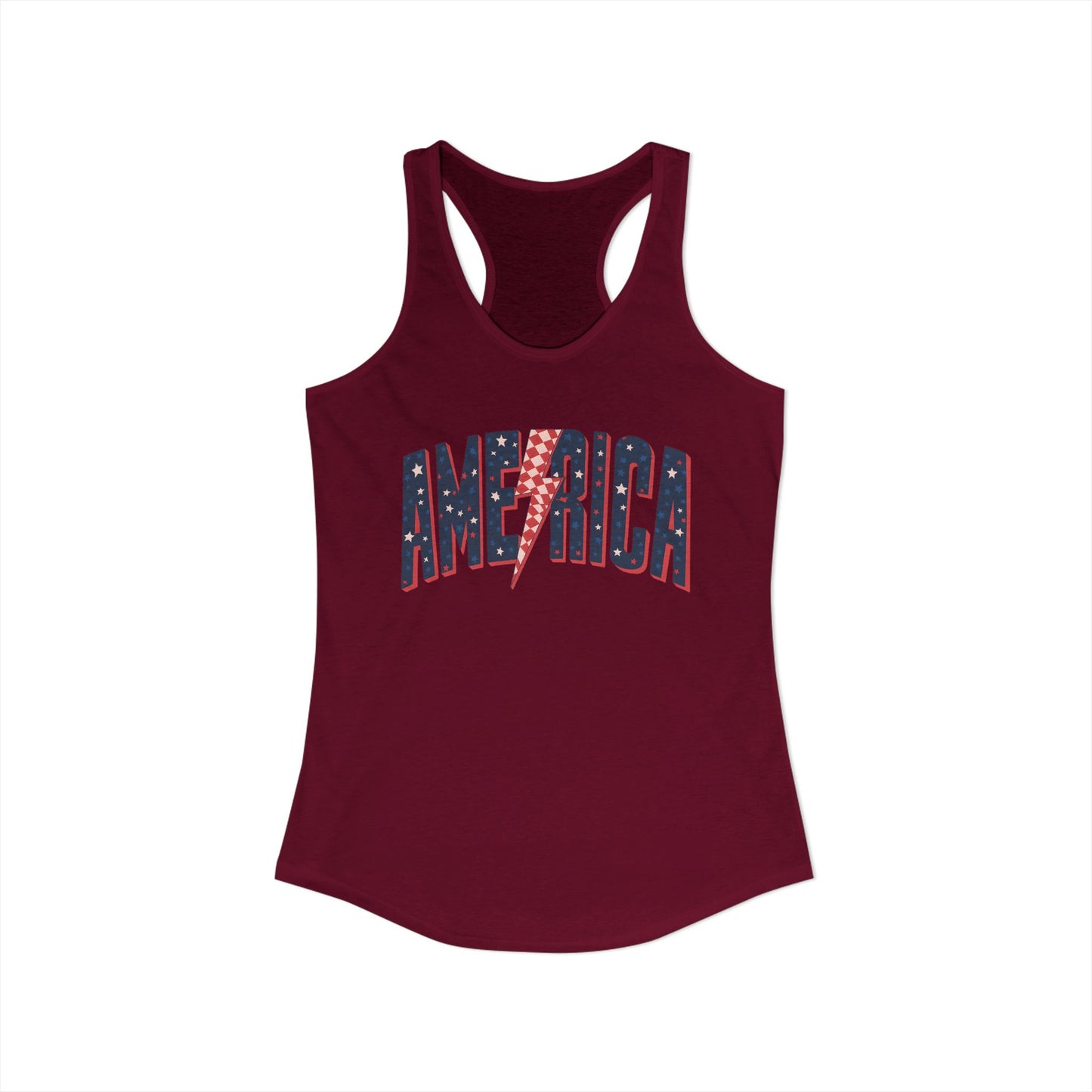 America Women's Ideal Racerback Tank