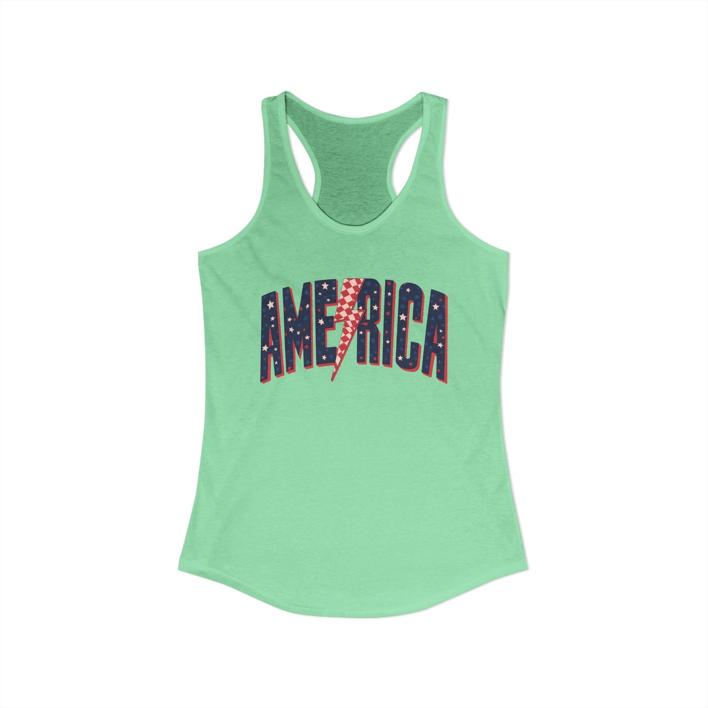 America Women's Ideal Racerback Tank