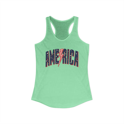 America Women's Ideal Racerback Tank