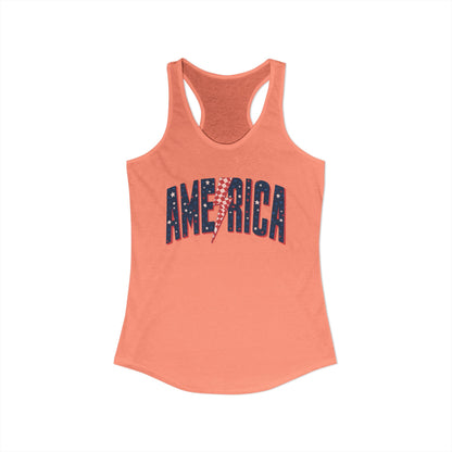 America Women's Ideal Racerback Tank