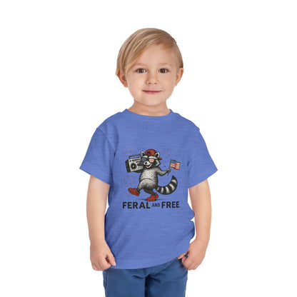 Free and Feral Toddler Short Sleeve Tee