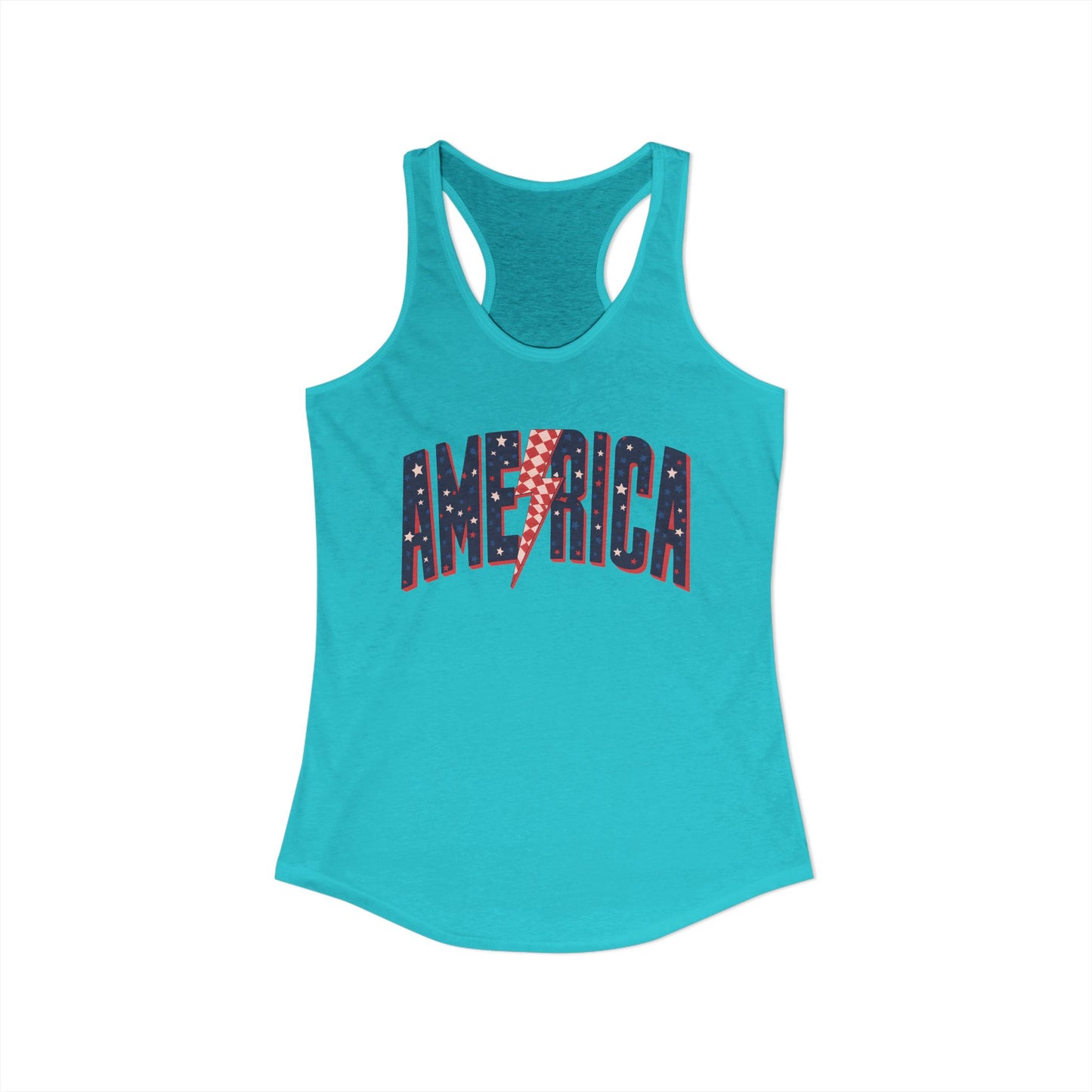 America Women's Ideal Racerback Tank