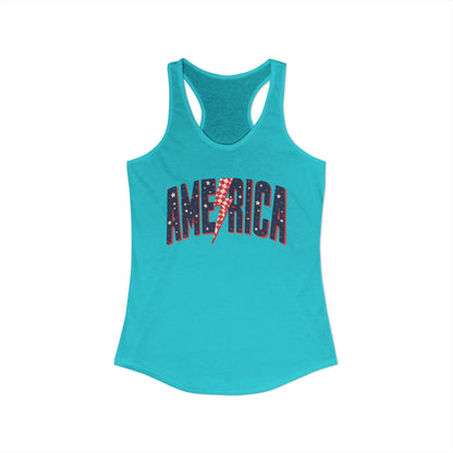 America Women's Ideal Racerback Tank