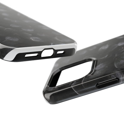 Black Flower Tough Phone Cases