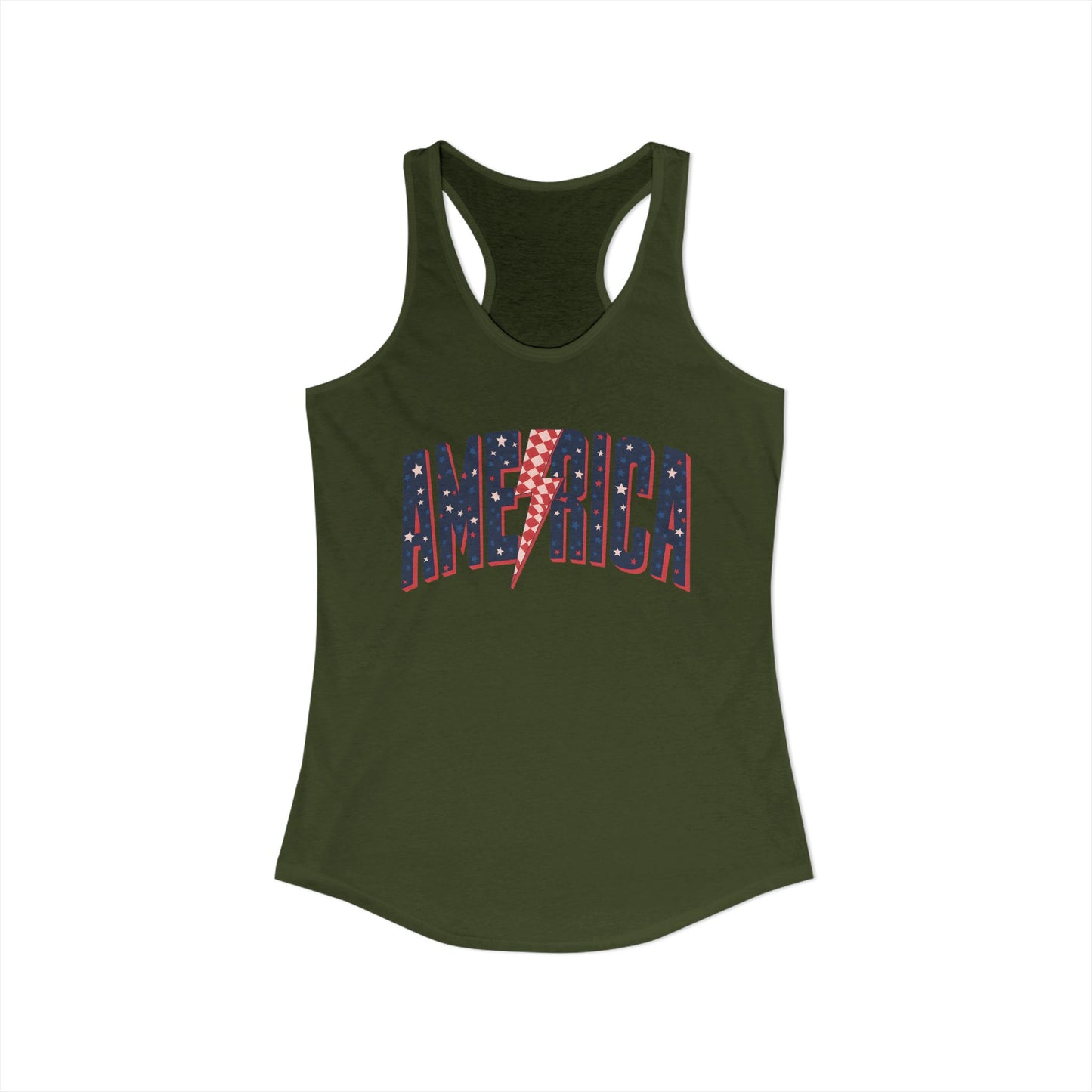 America Women's Ideal Racerback Tank