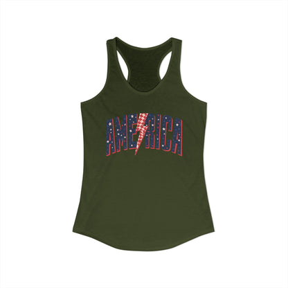 America Women's Ideal Racerback Tank