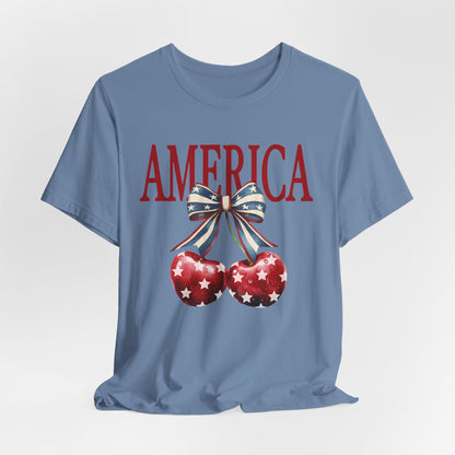 America Cherry Short Sleeve Tee