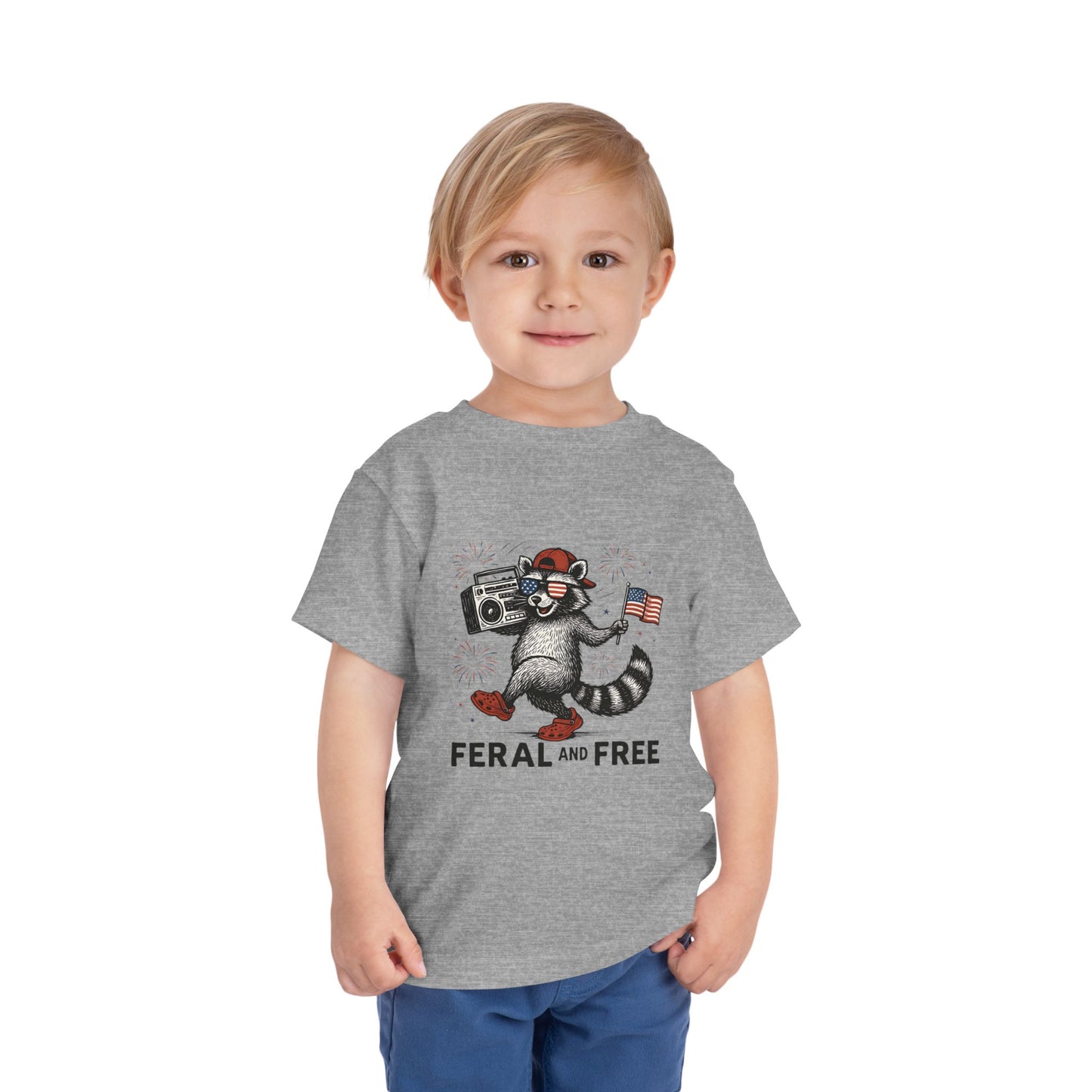 Free and Feral Toddler Short Sleeve Tee