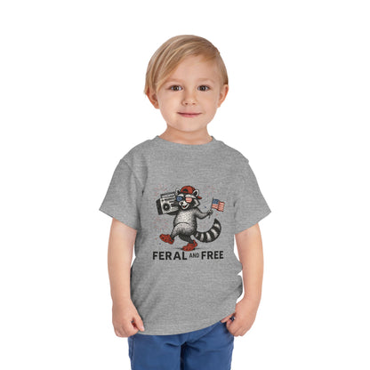 Free and Feral Toddler Short Sleeve Tee