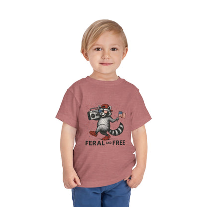 Free and Feral Toddler Short Sleeve Tee