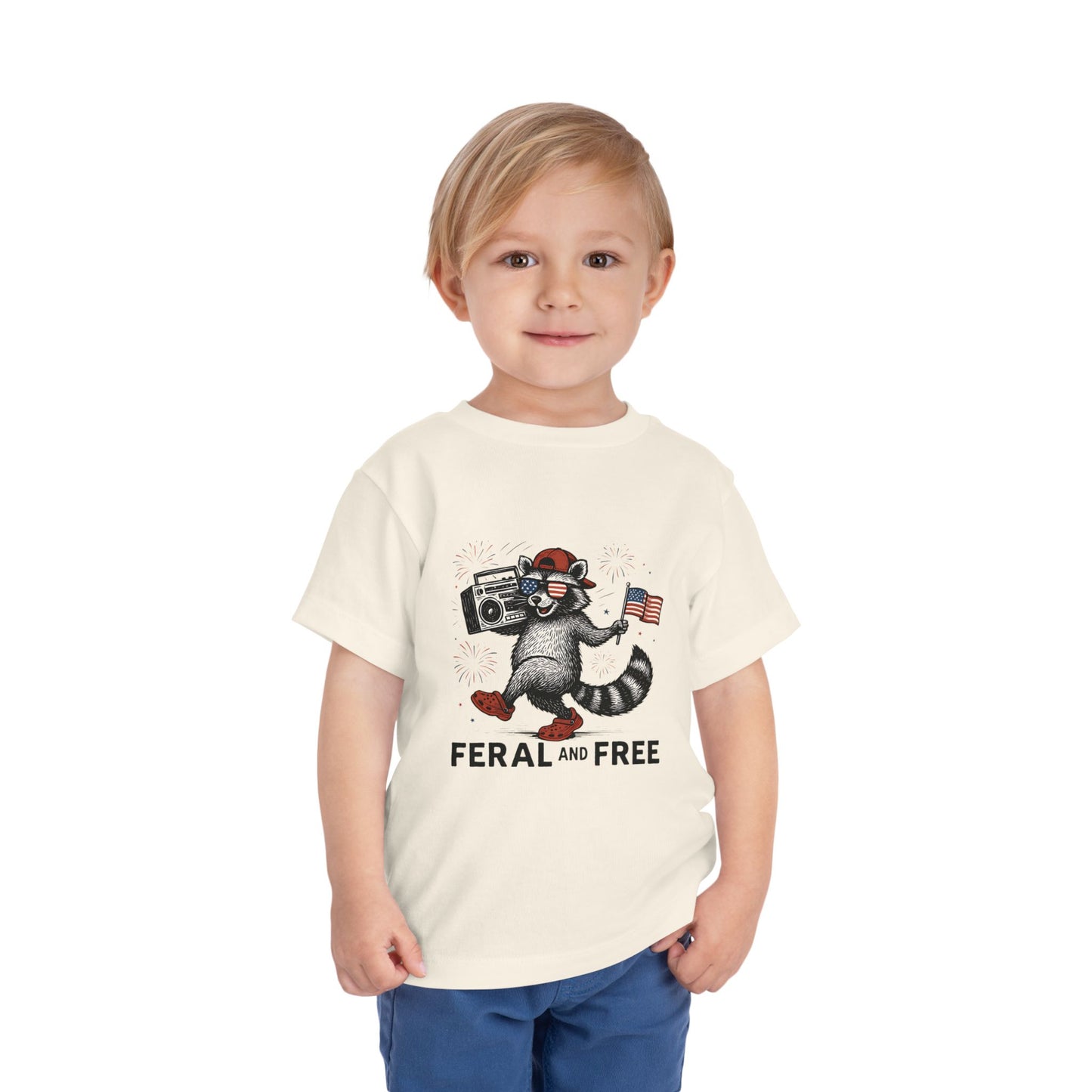 Free and Feral Toddler Short Sleeve Tee