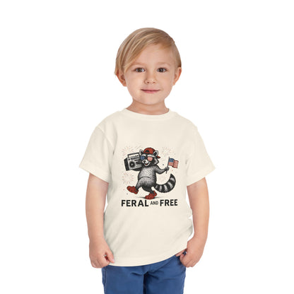 Free and Feral Toddler Short Sleeve Tee