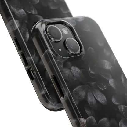 Black Flower Tough Phone Cases