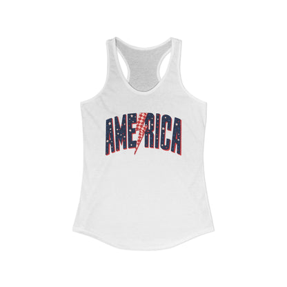 America Women's Ideal Racerback Tank
