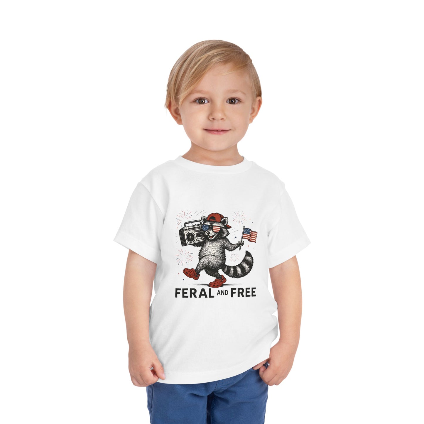 Free and Feral Toddler Short Sleeve Tee
