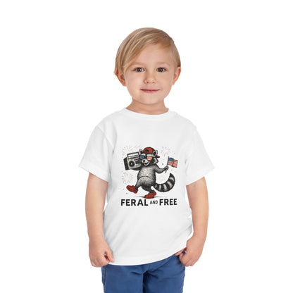 Free and Feral Toddler Short Sleeve Tee