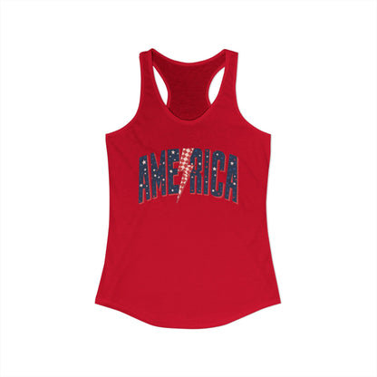 America Women's Ideal Racerback Tank