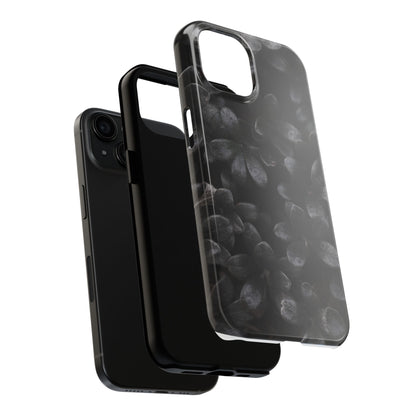 Black Flower Tough Phone Cases