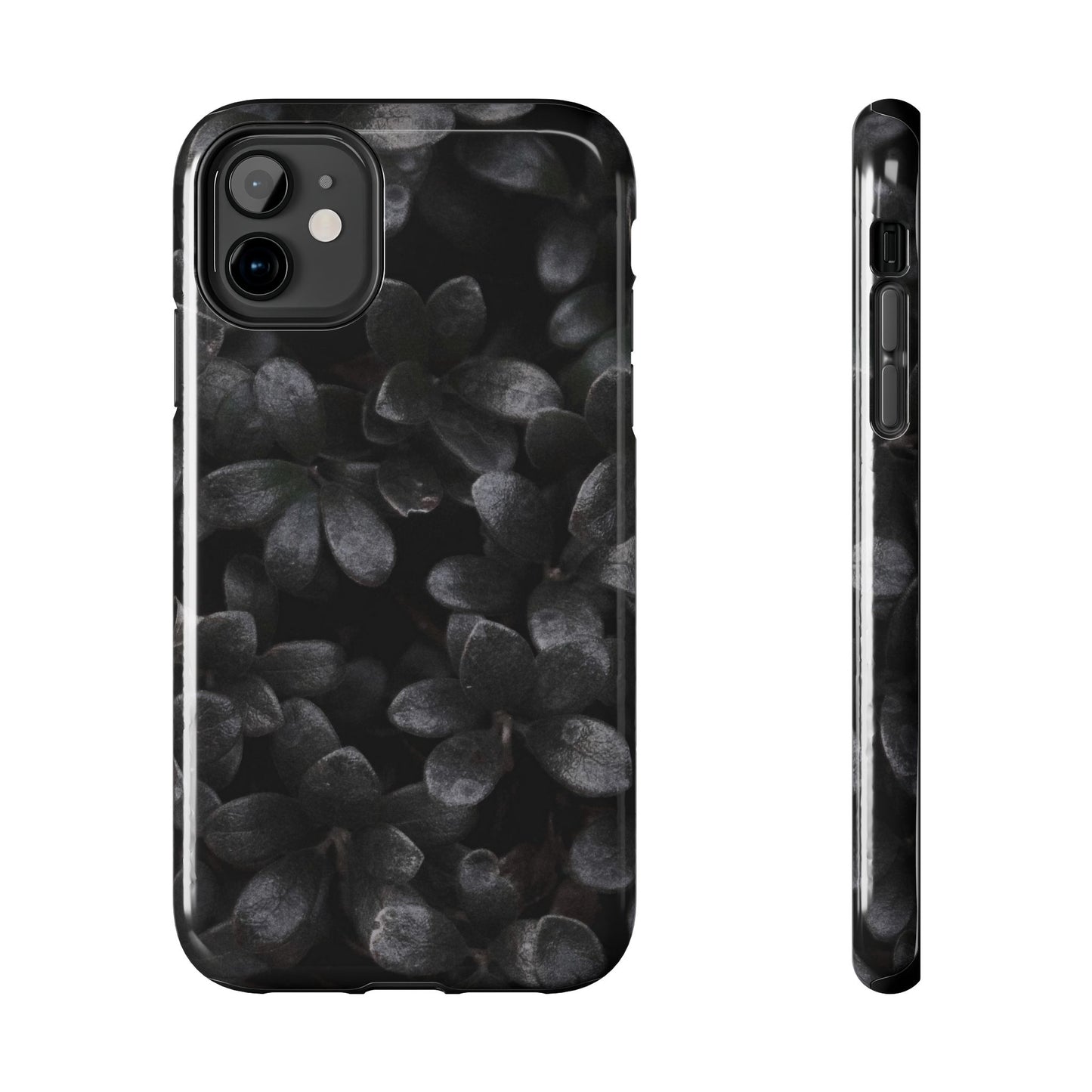 Black Flower Tough Phone Cases