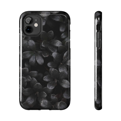 Black Flower Tough Phone Cases