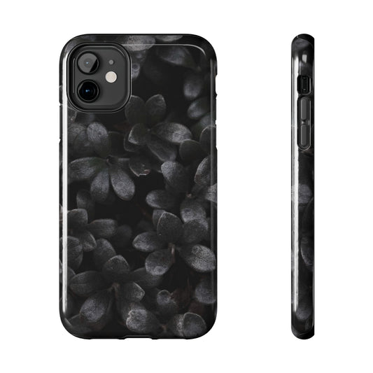 Black Flower Tough Phone Cases