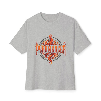 Pyromancer Flame Graphic Tee — Oversized Boxy T‑Shirt