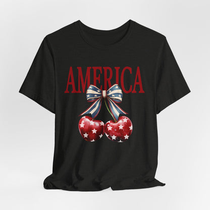America Cherry Short Sleeve Tee