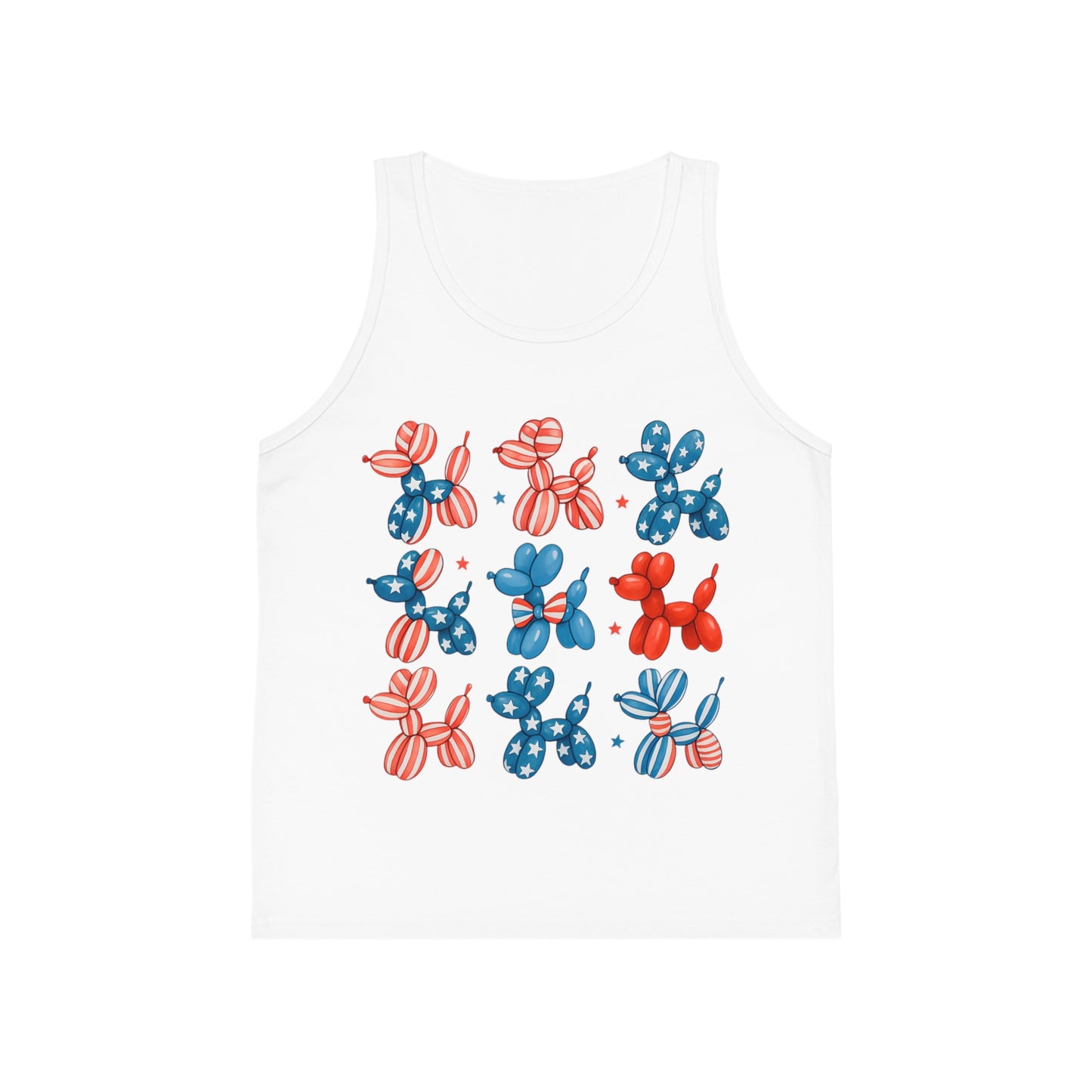 Patriotic Dog Kid's Jersey Tank Top