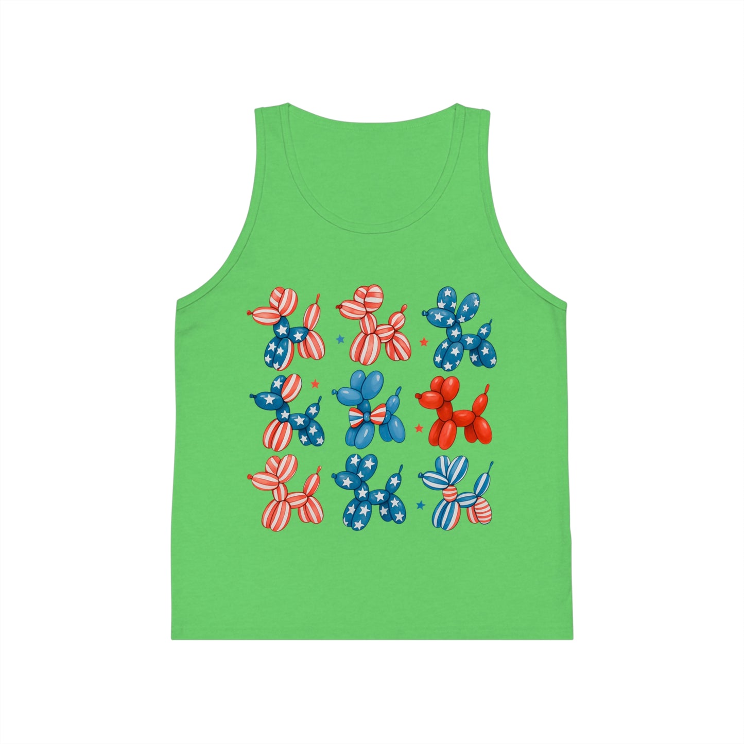 Patriotic Dog Kid's Jersey Tank Top