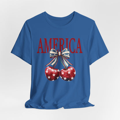 America Cherry Short Sleeve Tee